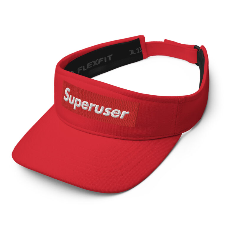 "Superuser" RED Visor - Image 3