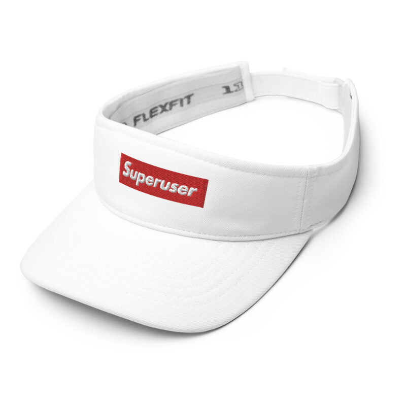 "Superuser" RedBox WHITE Visor - Image 2