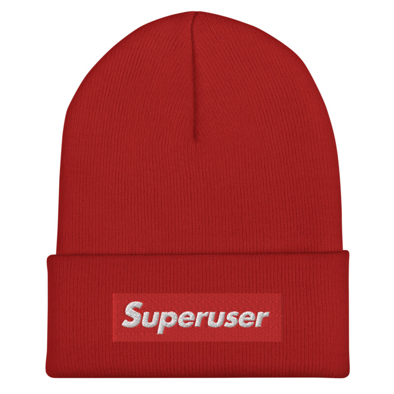 "Superuser" Beanie (RED) - Image 2