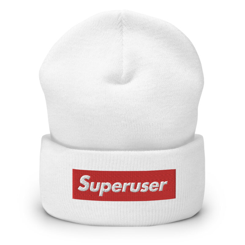 "Superuser" Beanie (WHTE)