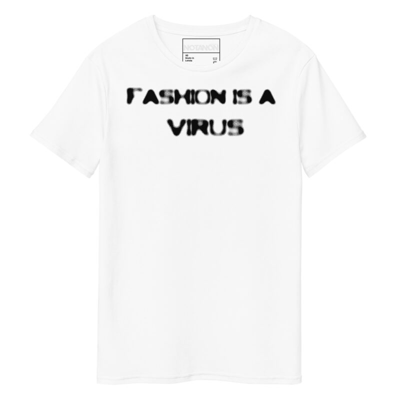 FASHION IS A VIRUS (WHTE) T-Shirt - Image 3