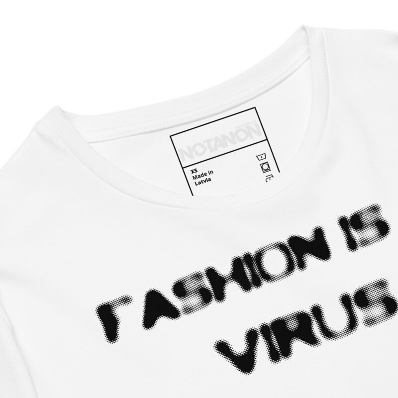 FASHION IS A VIRUS (WHTE) T-Shirt - Image 2