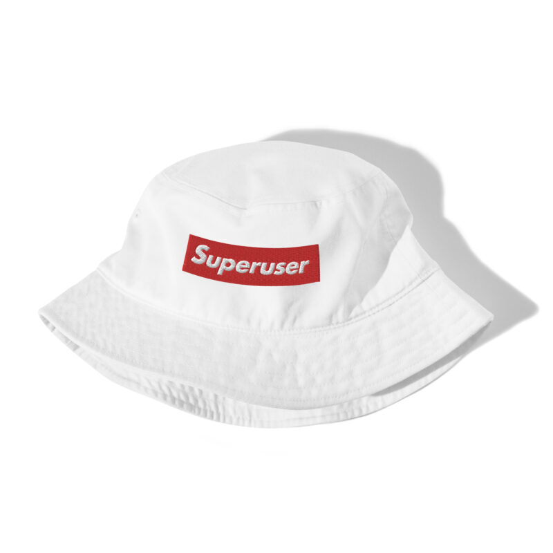 "Superuser" bucket hat (WHTE) - Image 3