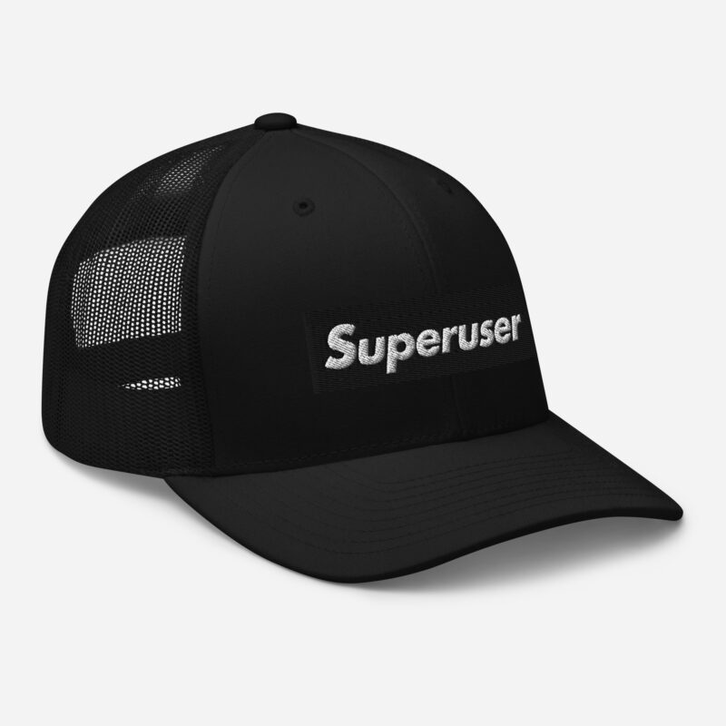 “Superuser” Trucker cap (BLK/DAF) - Image 3