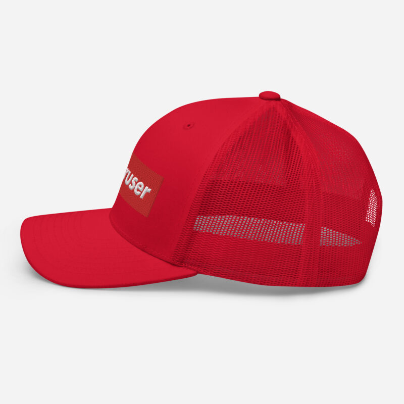 "Superuser” Trucker cap (RED) - Image 4