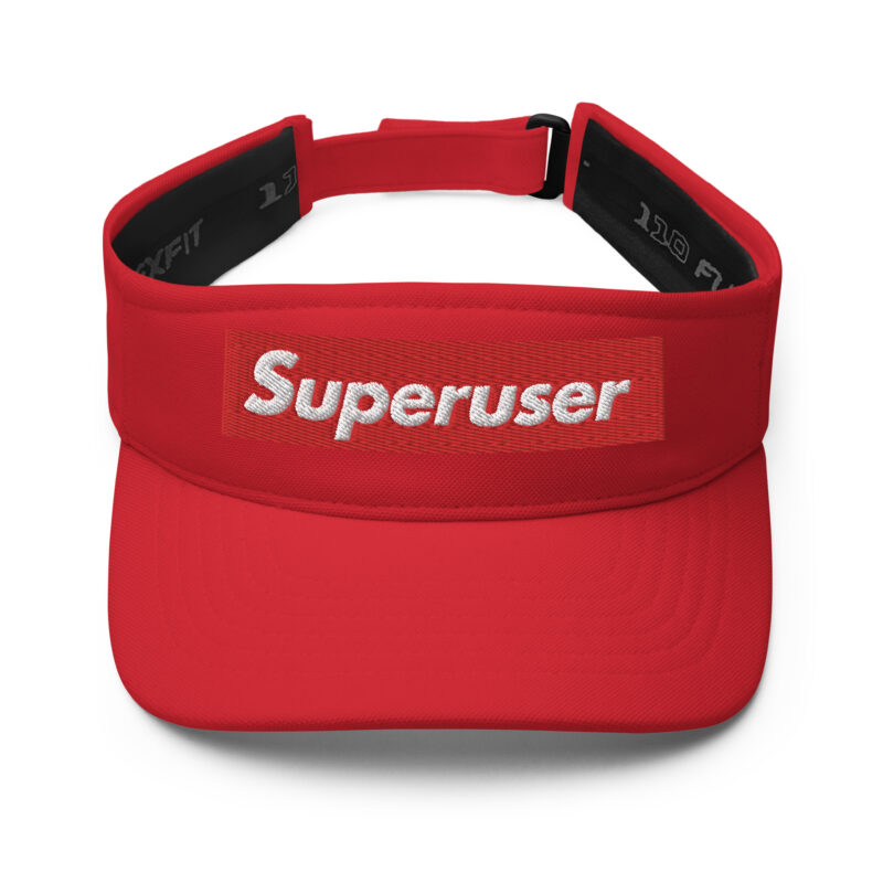 "Superuser" RED Visor - Image 4