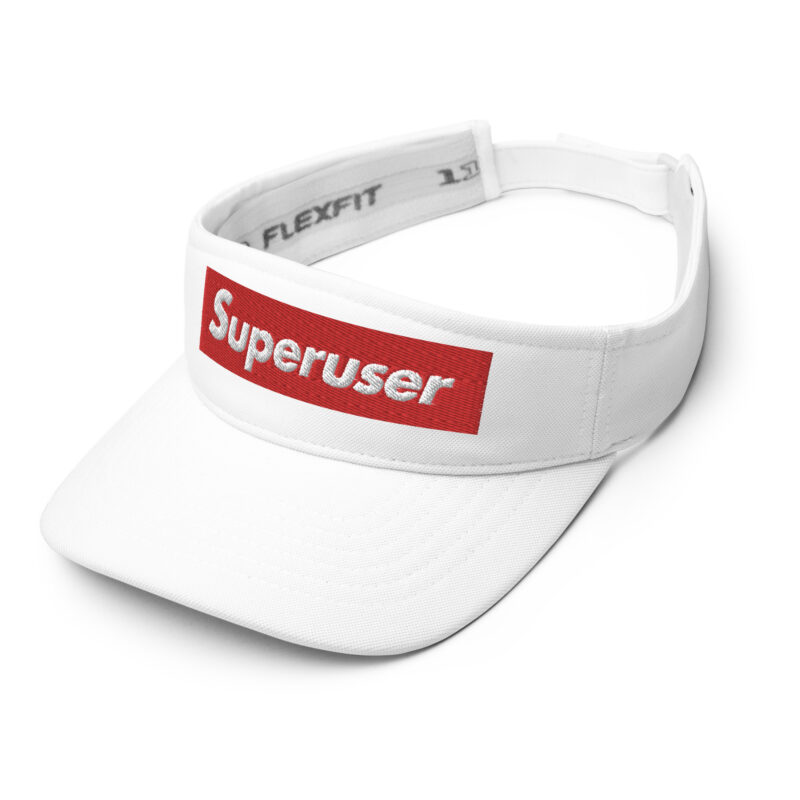 "Superuser" RedBox WHITE Visor - Image 6