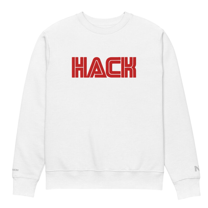 HACK (red/WHTE) Sweatshirt