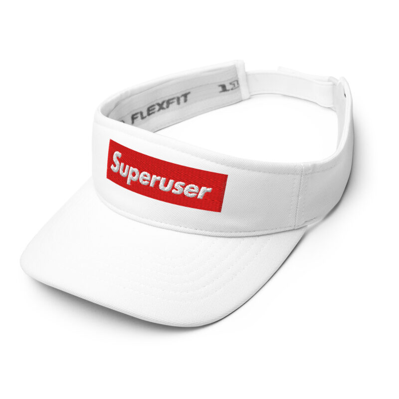 "Superuser" RedBox WHITE Visor - Image 9