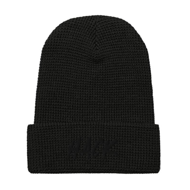 Serial Hacker Honeycomb Knit Beanie - Black/Black ABE