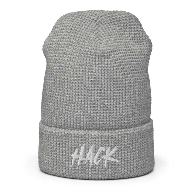 Serial Hacker Honeycomb Knit Beanie - White/Snowcrash Grey - Image 3