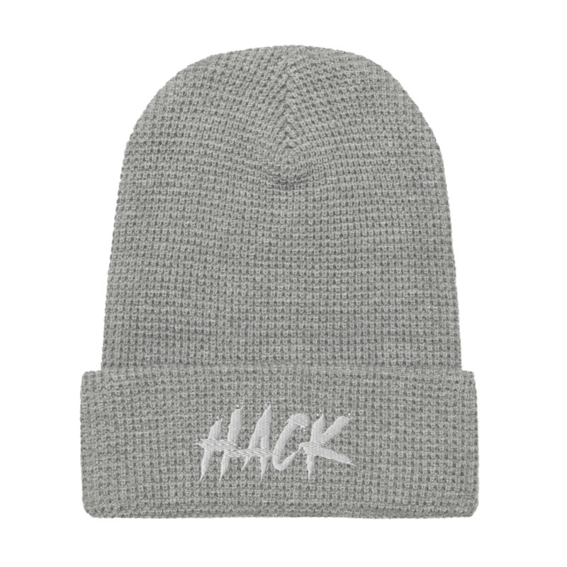 Serial Hacker Honeycomb Knit Beanie - White/Snowcrash Grey