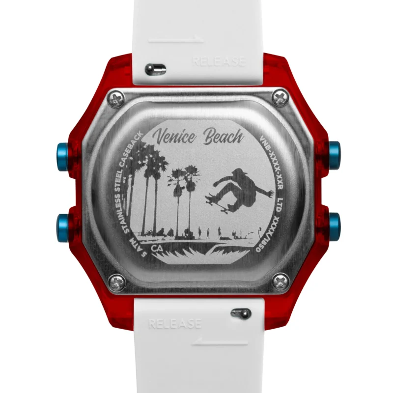 California Watch Company: Venice Beach Digital Red White - Image 2