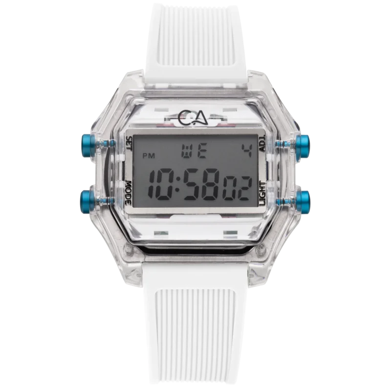 California Watch Company: Venice Beach Digital Clear White