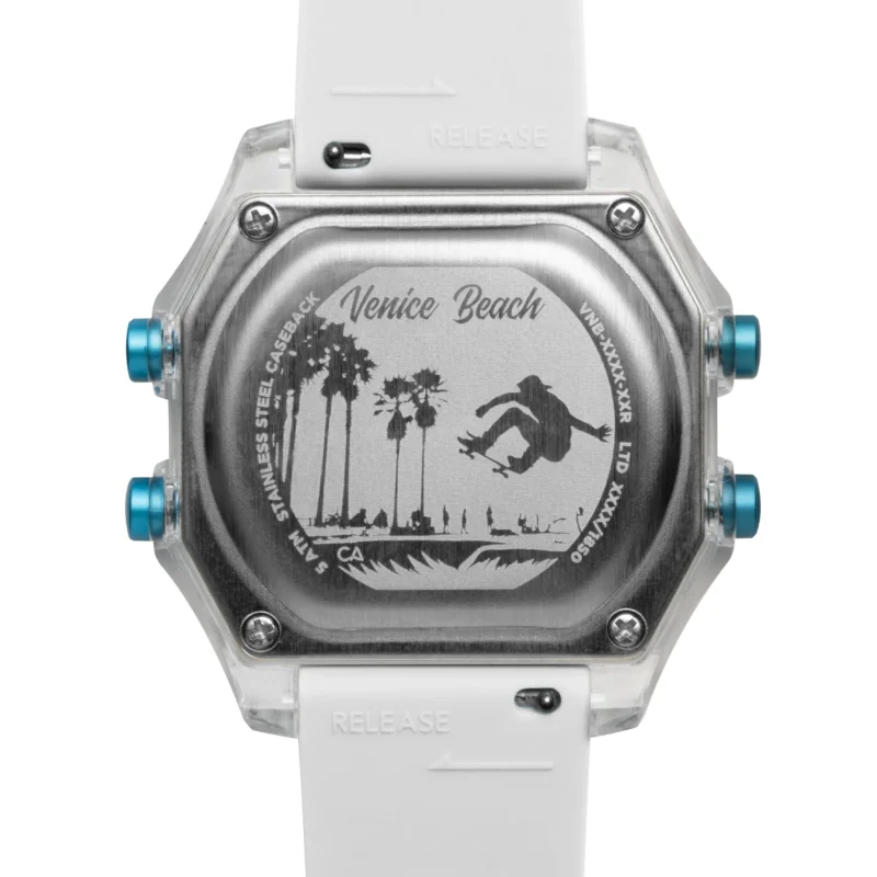 California Watch Company: Venice Beach Digital Clear White - Image 2