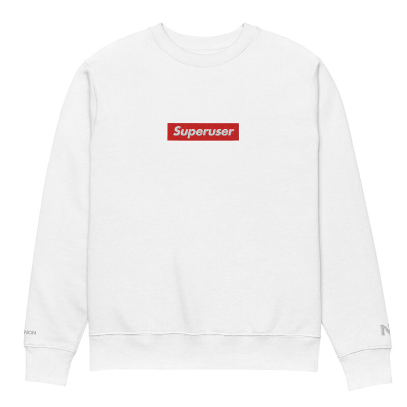 "Superuser" RedBox Sweatshirt (WHTE).