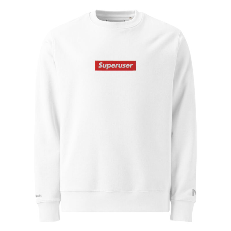 "Superuser" RedBox Sweatshirt (WHTE). - Image 8